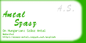 antal szasz business card