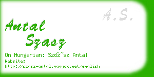 antal szasz business card